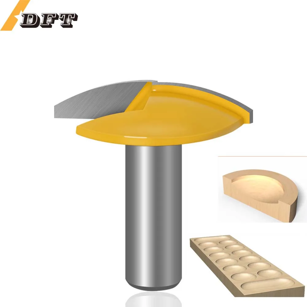 

6.3mm/8mm/12.7mm handle thin flat bottom planer head 1-3/4 round head milling cutter woodworking round corner planer head