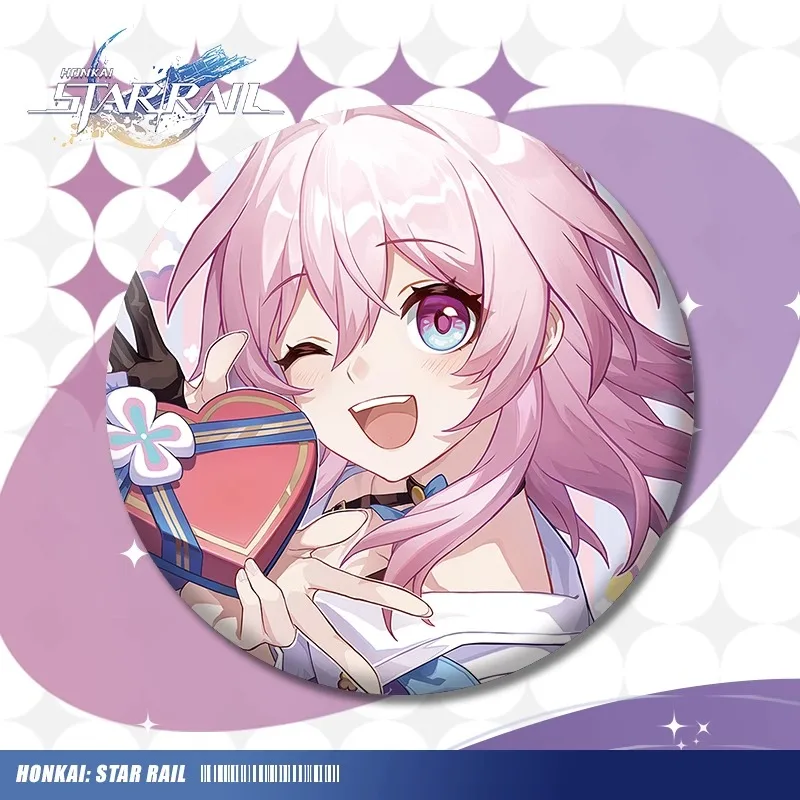 Аниме Honkai: Star Rail March 7th Dan Heng Косплей чистый флэш значок коллеги ambito