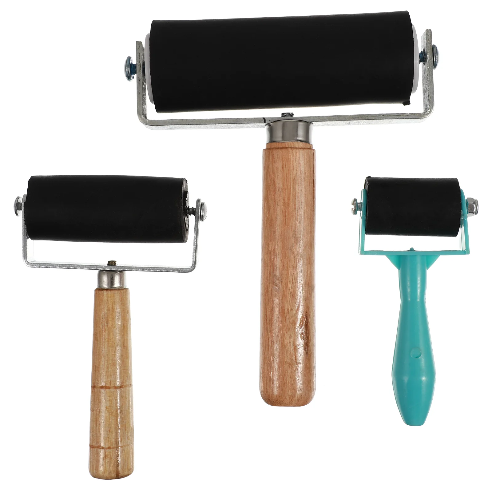 

3pcs Painting Roller Portable Roller Brush Drawing Rollers Painting Rollers