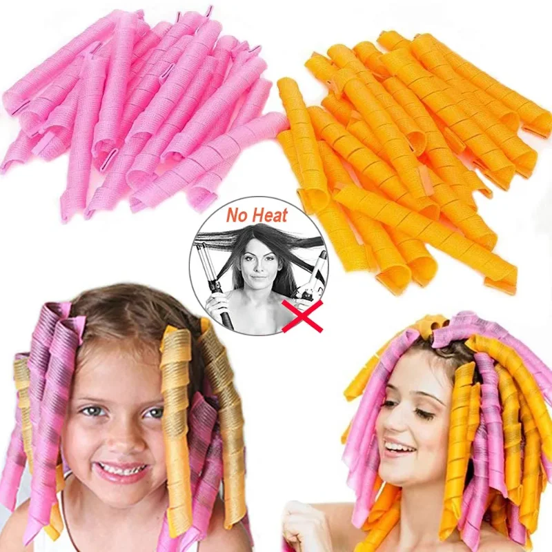 

Hair Rollers (30cm) Snail Shape Not Waveform Spiral Round Curls Hair Curler Soft Hair Curler Magic Hair Rollers DIY
