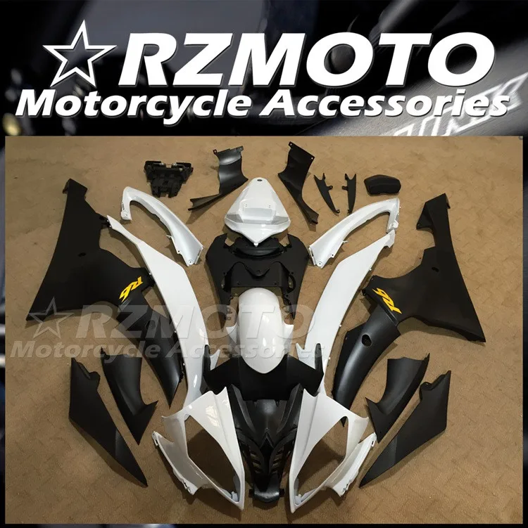 

4Gifts New ABS Motorcycle Fairings Kit Fit For YAMAHA YZF - R6 08 09 10 11 12 13 14 15 16 Bodywork Set Black White