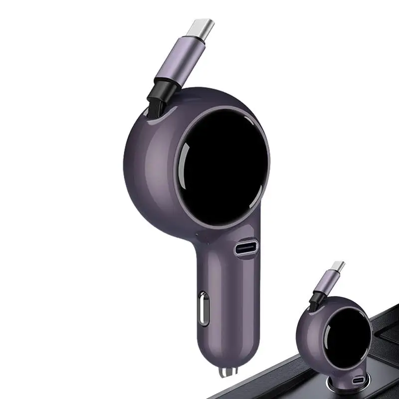 Ładowarka samochodowa typu C Wielofunkcyjny adapter do superszybkiego ładowania Podwójny super ładowarki PD30W w samochodzie tabletu