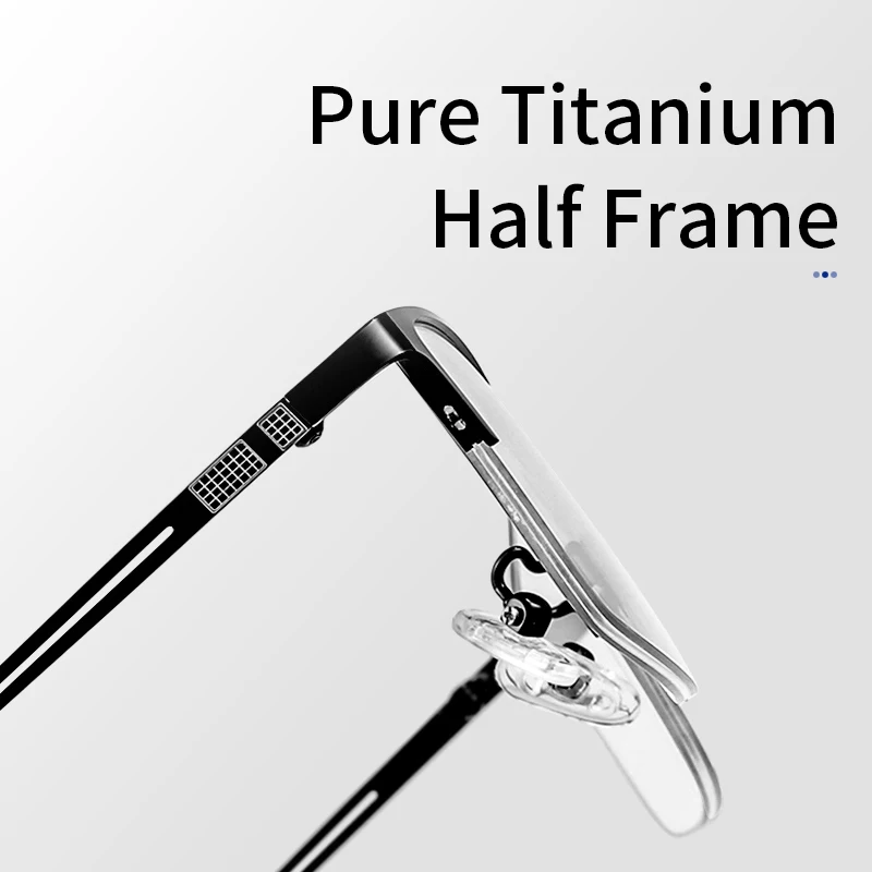 Сверхлегкие очки для чтения мужчин блокирующие синий свет модные металлические