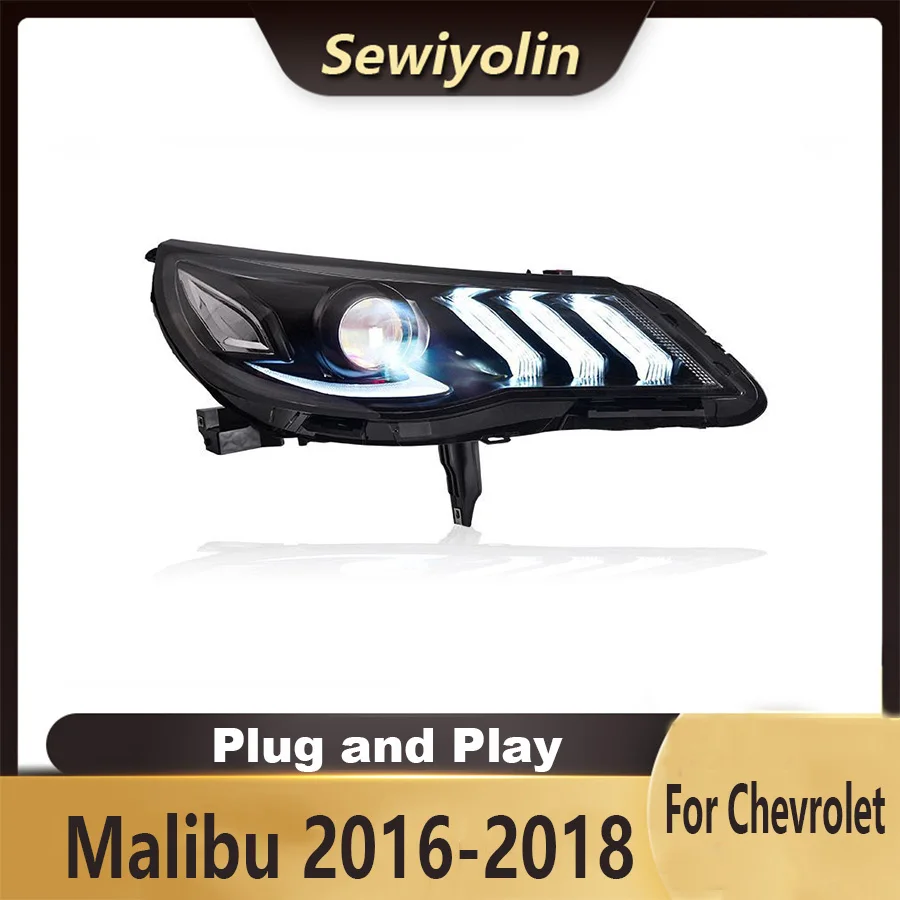 Для Chevrolet Malibu 2016-2018 автомобильные аксессуары фара в сборе светодиодные