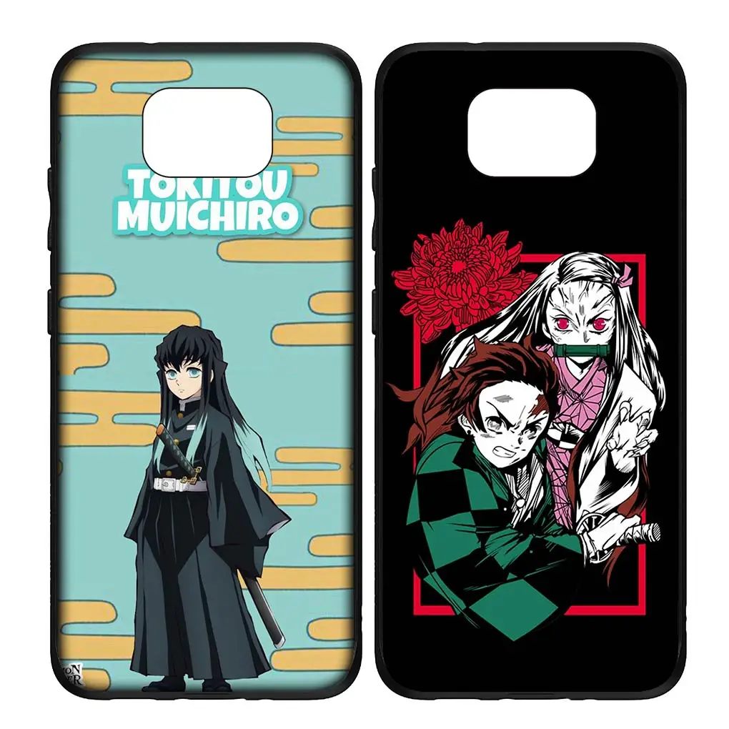 Чехол для телефона Muichiro Tokito рассекающий демонов Tanjirou Nezuko чехол Xiaomi Poco C65 X3 NFC GT X4 M4