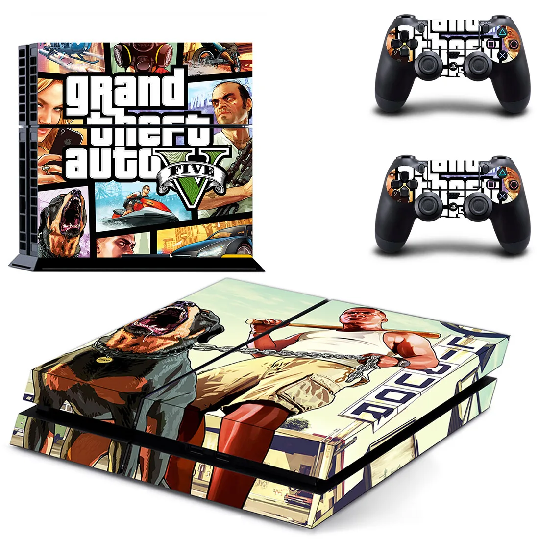

Grand Theft Auto V GTA 5 PS4 Skin Sticker Decal Cover Protector For Console and Controller Skins Vinyl