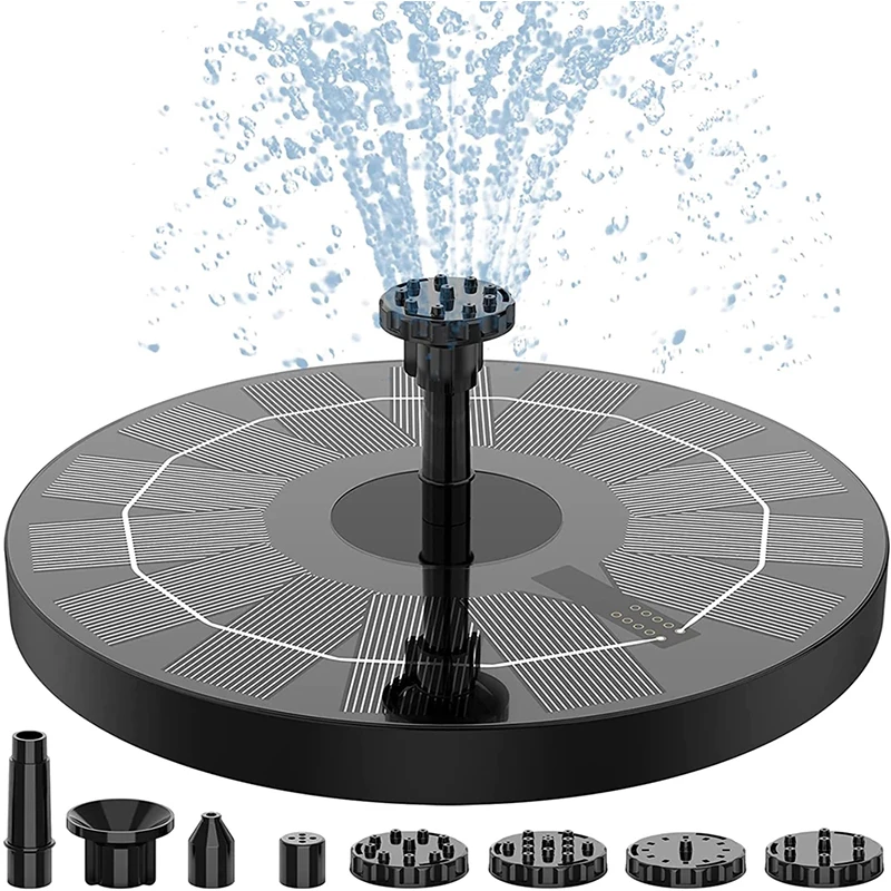 

Mini Solar Water Fountain Pool Pond Waterfall Fountain Garden Decoration Outdoor Bird Bath Solar Powered Fountain Floating Water