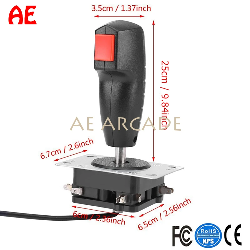 Джойстик с вибрационным триггером рычаг огневой курок красной крышкой 8 каналов