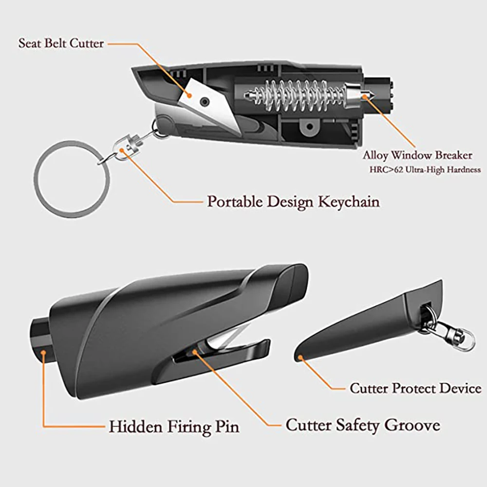 3 в 1 инструмент для выключения автомобильного ремня безопасности |