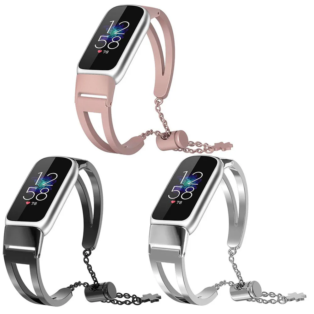 Браслет из нержавеющей стали для Fitbit Luxe, ремешок, аксессуары Llink, металлический ремешок для Fitbit Luxe, ремешки для часов, женская мода