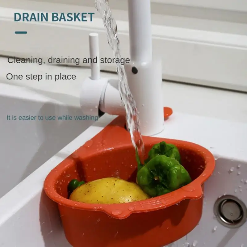 

Kitchen Leftover Sink Strainer Sink Swan Drain Basket General Fruit and Vegetable Drain Basket Multifunctional Drain Basket