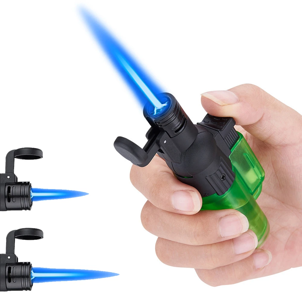 

Зажигалка с гибкой головкой, ветрозащитная струйная зажигалка, зажигалка для сигар, Бутановая газовая зажигалка с прямым огнем, многоразов...