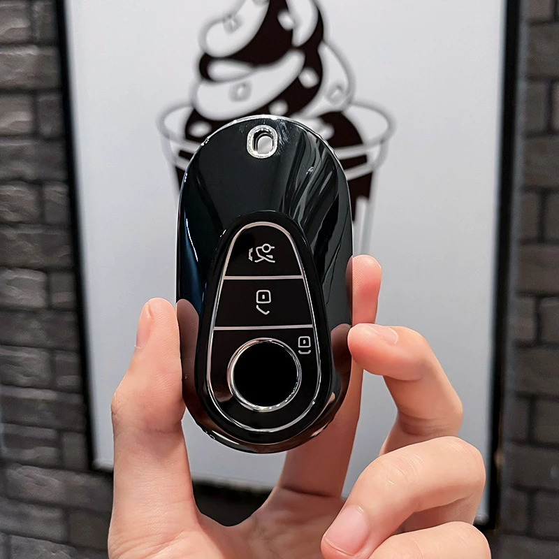 

Модный ТПУ чехол для автомобильного ключа с дистанционным управлением для Mercedes Benz C S Class W206 W223 S350 C260 C300 S400 S450 S500 защита