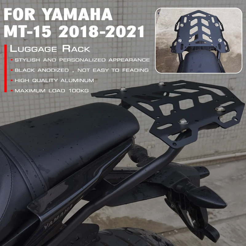 

Задняя дверь MTKRACING для Yamaha MT-15 2018-2020, держатель задней нагрузки, полка, ящик для инструментов, поддержка панели, алюминиевые аксессуары для ск...