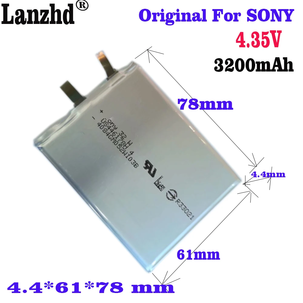 

1-10PCS Original For SONY Mobile phone Built-in battery 4.35V Li polymer 3200mAh US446178H 446178 For Tablet game console