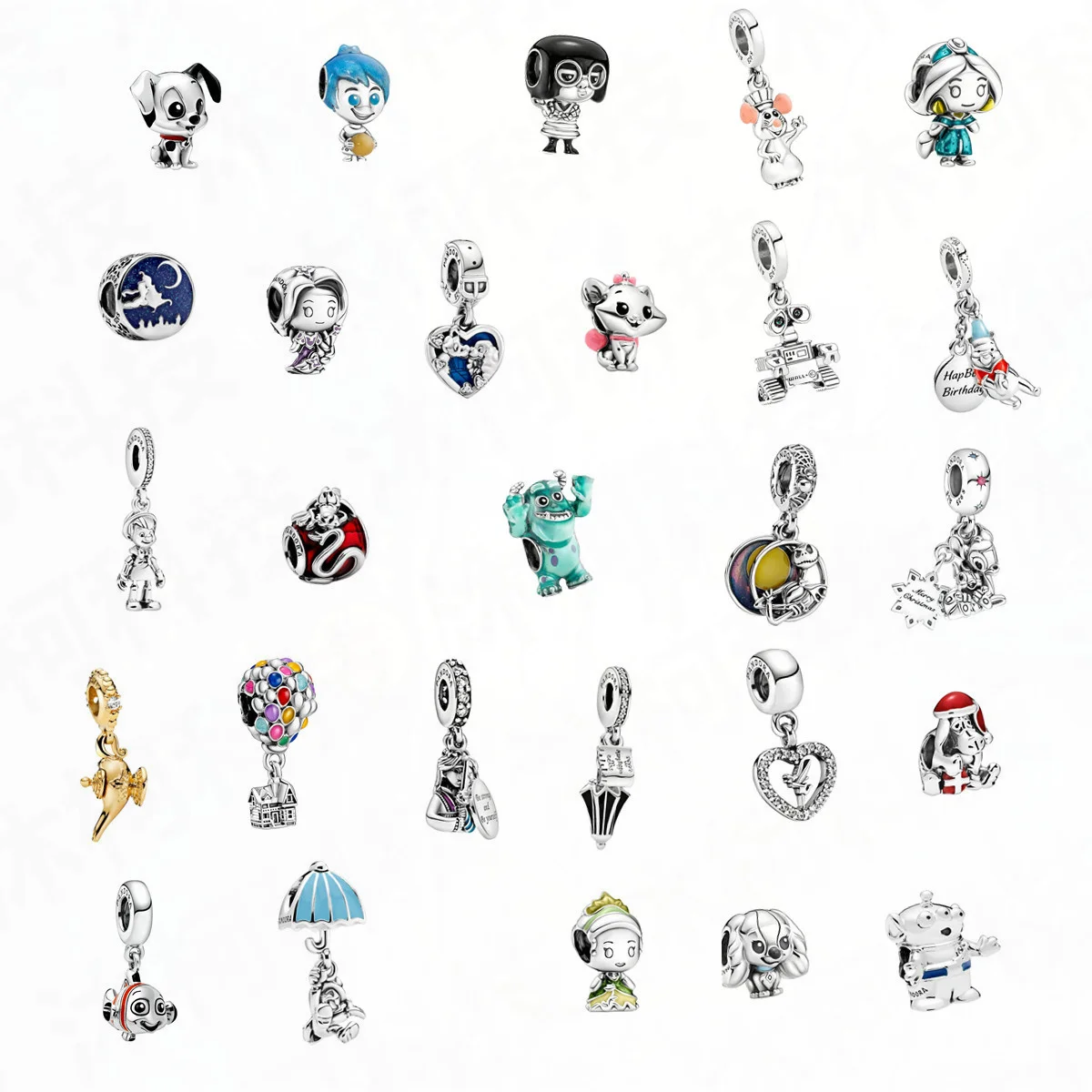 

Charm Beads Kawaii Fit Pandora Charms Disney Winnie Aladdin Lamp Original Bracelet Lucky Kids Jewelry in Bulk Gift Free Shipping