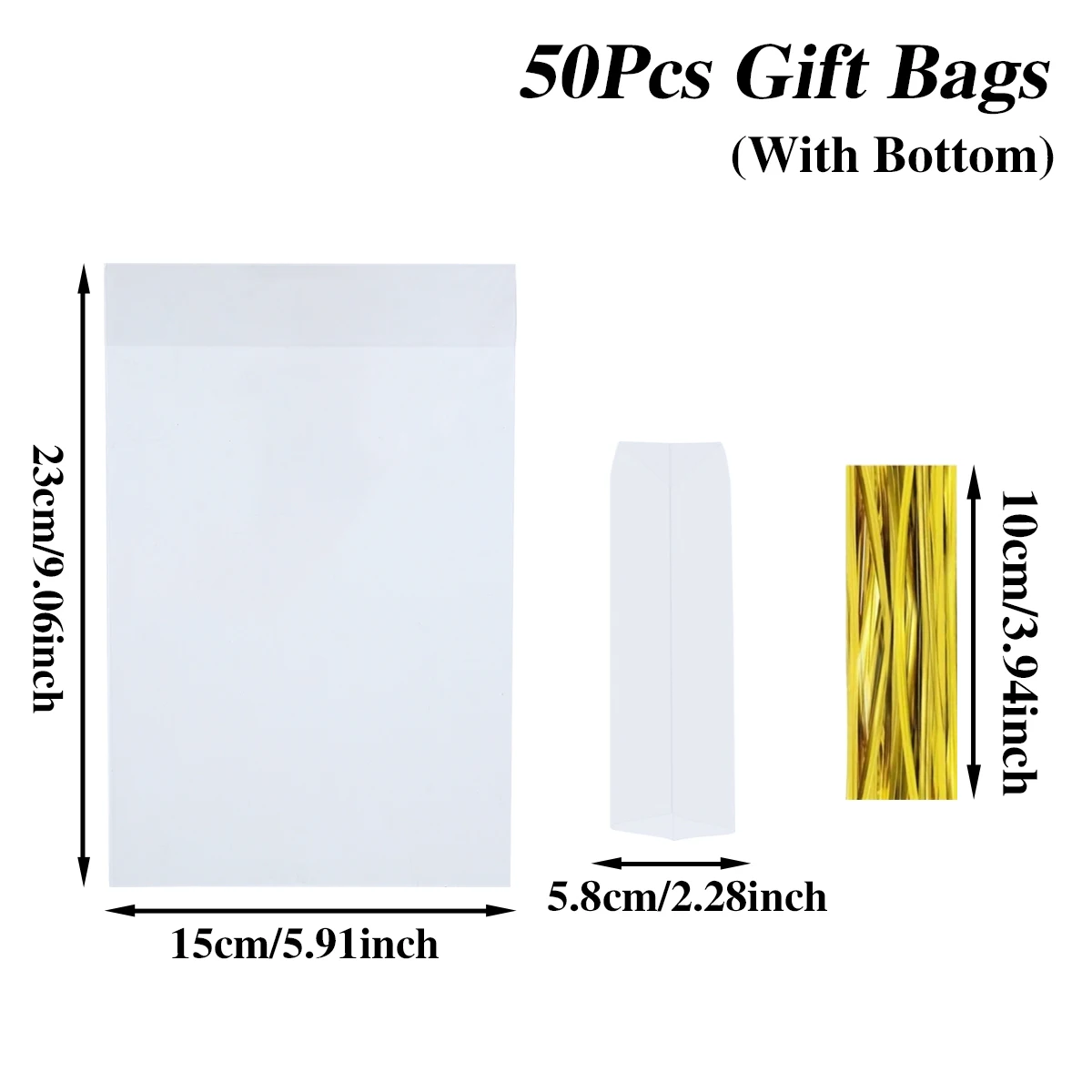 

Прозрачные пакеты для конфет QIFU