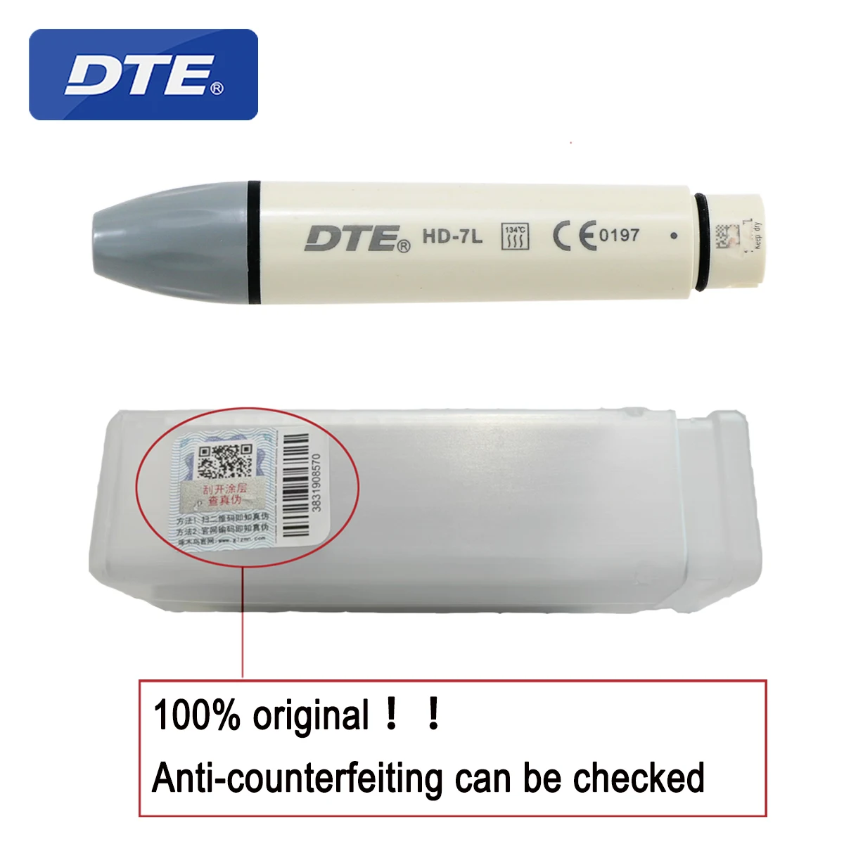 

Woodpecker DTE Dental Tools Ultrasonic Piezo Scaler Handpiece LED HD-7L Fit SATELEC ACTEON NSK Scaling Tips