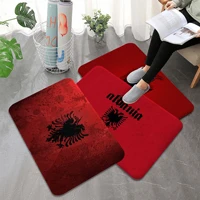 albania flag bathroom mat washable non slip living room sofa chairs area mat kitchen bedside area rugs
