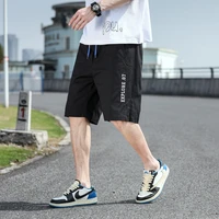 2022 new mens shorts fashion straight breathable outer wear pants trend straight five point pants m 5xl