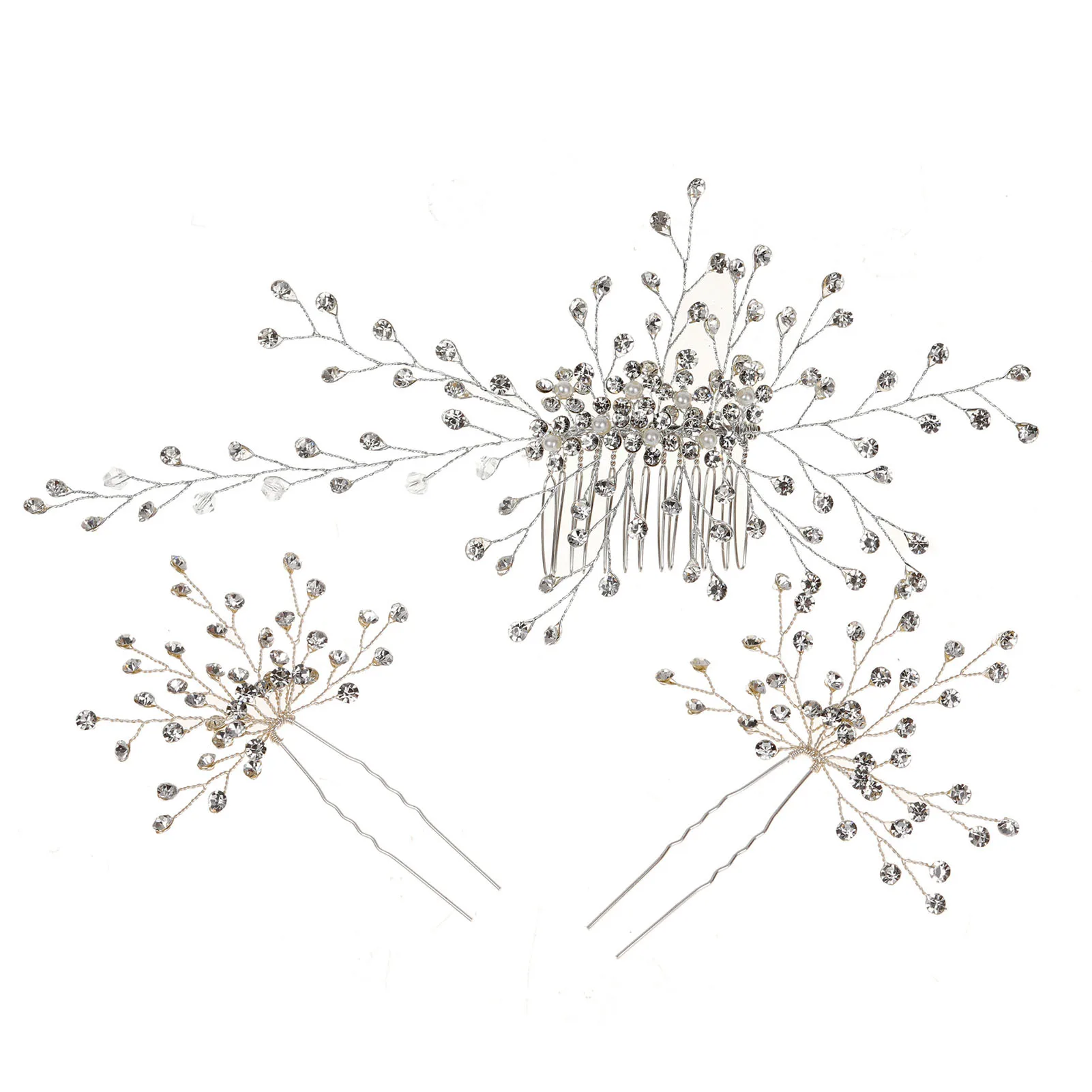 

Insert Comb Set Full Drill Hairpin Headdress Bridal Wedding Hairstyle Decoration High Appearance Level Fashion Is Simple