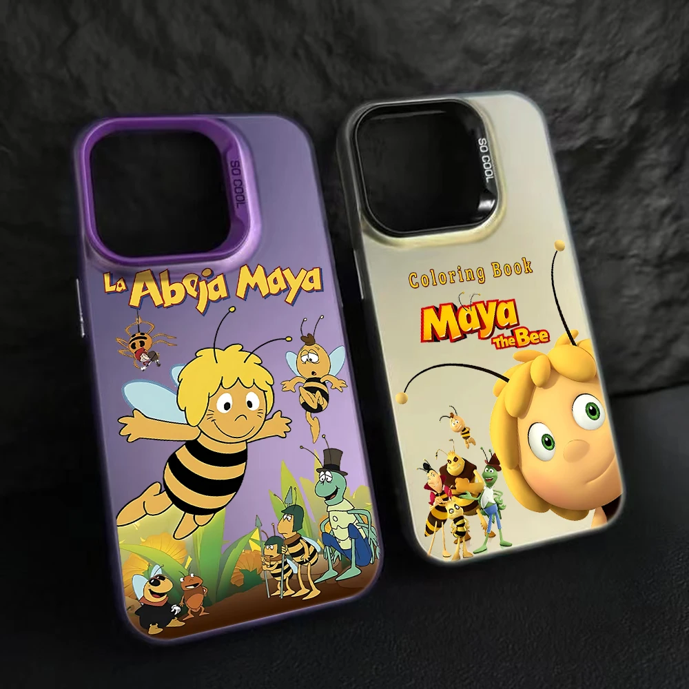 Классический чехол для телефона Maya The Bee для iPhone 17, 16e, 16, 15, 14, 13, 12, 11 mini, Pro Max, X, XR, XSMAX, Air Plus, матовая задняя крышка с защитой от падений (art.: 3920d89bdf408) - 3920d89bdf408