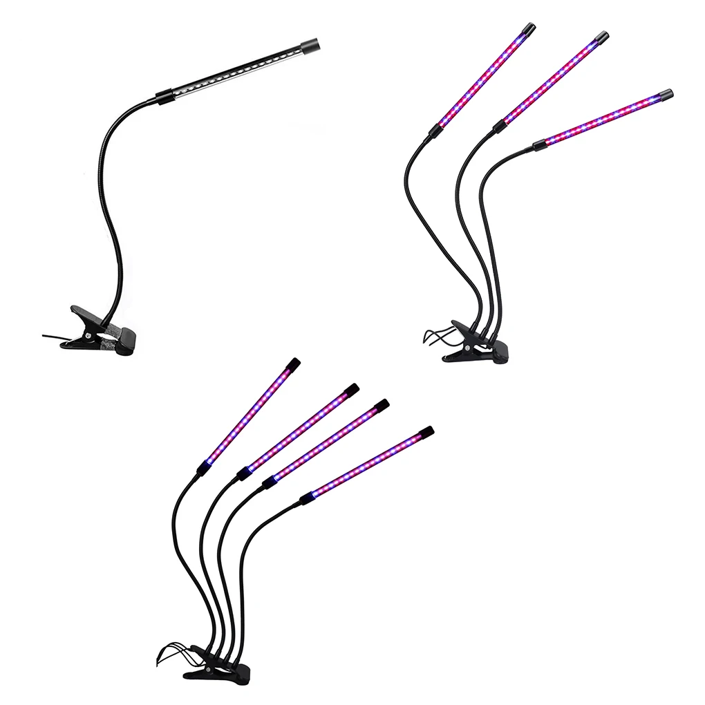 

Grow Light USB 5V 2A Full Spectrum 360 Flexible Plant Heads Lamp Adjustable Waterproof Growing Lamp 1 Head