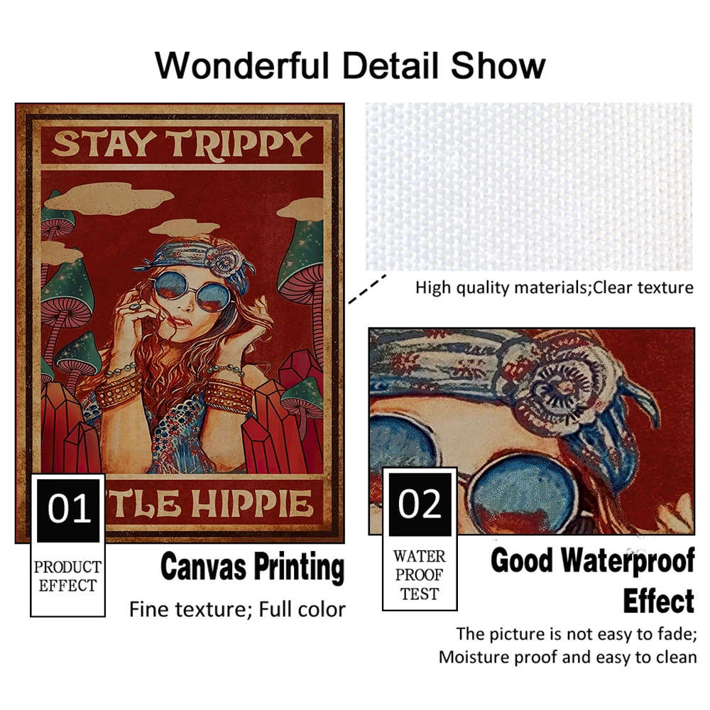 Плакат-плакат для медвежат и девушек в стиле Триппи холст с принтом комната йоги