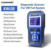 konnwei kw450 obd2 car scanner diagnostic tool airbag oil abs epb dpf srs tpms reset system scanner for audiskodavw diagnostic