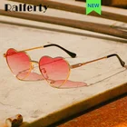 Ralferty 2022 винтажные любовные сердца солнцезащитные очки женские анти УФ солнцезащитные очки ретро золотая металлическая оправа цветные линзы Оттенки для женщин