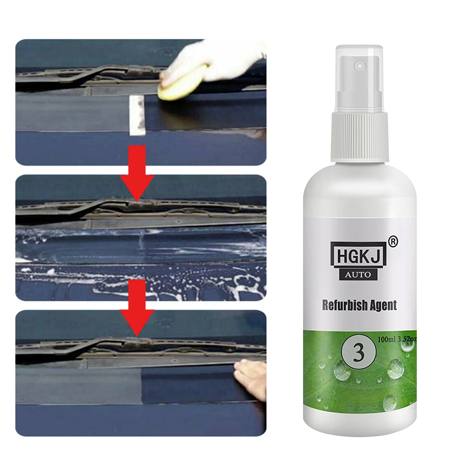 

100ml Trim Restorer Spray Trim Restorer Spray Leather Refreshing Coating Auto Refurbishing Agent Maintenance Spray