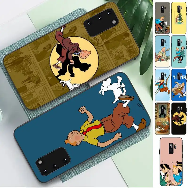 

French classic cartoon The Adventures of Tintin Phone Case for Samsung S10 21 20 9 8 plus lite S20 UlTRA 7edge