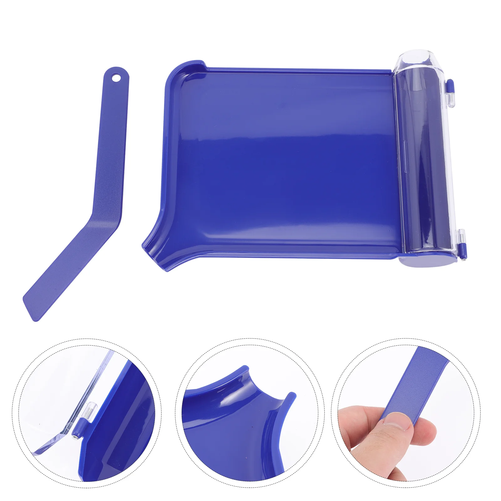 

1 Set Hand Pills Counting Tray Pills Dispenser Tray Plastic Pills Tray with Spatula
