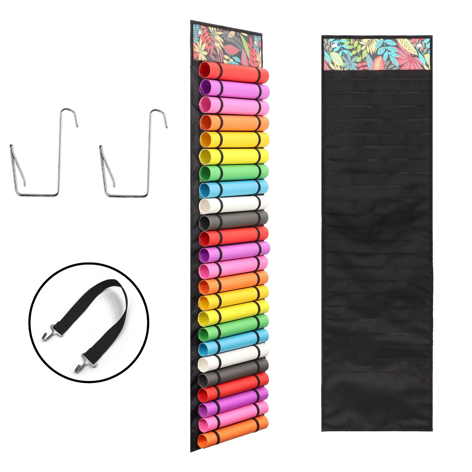 

Виниловый Органайзер с 48 отделениями для хранения, карман для хранения, подвесная виниловая вешалка для дверей