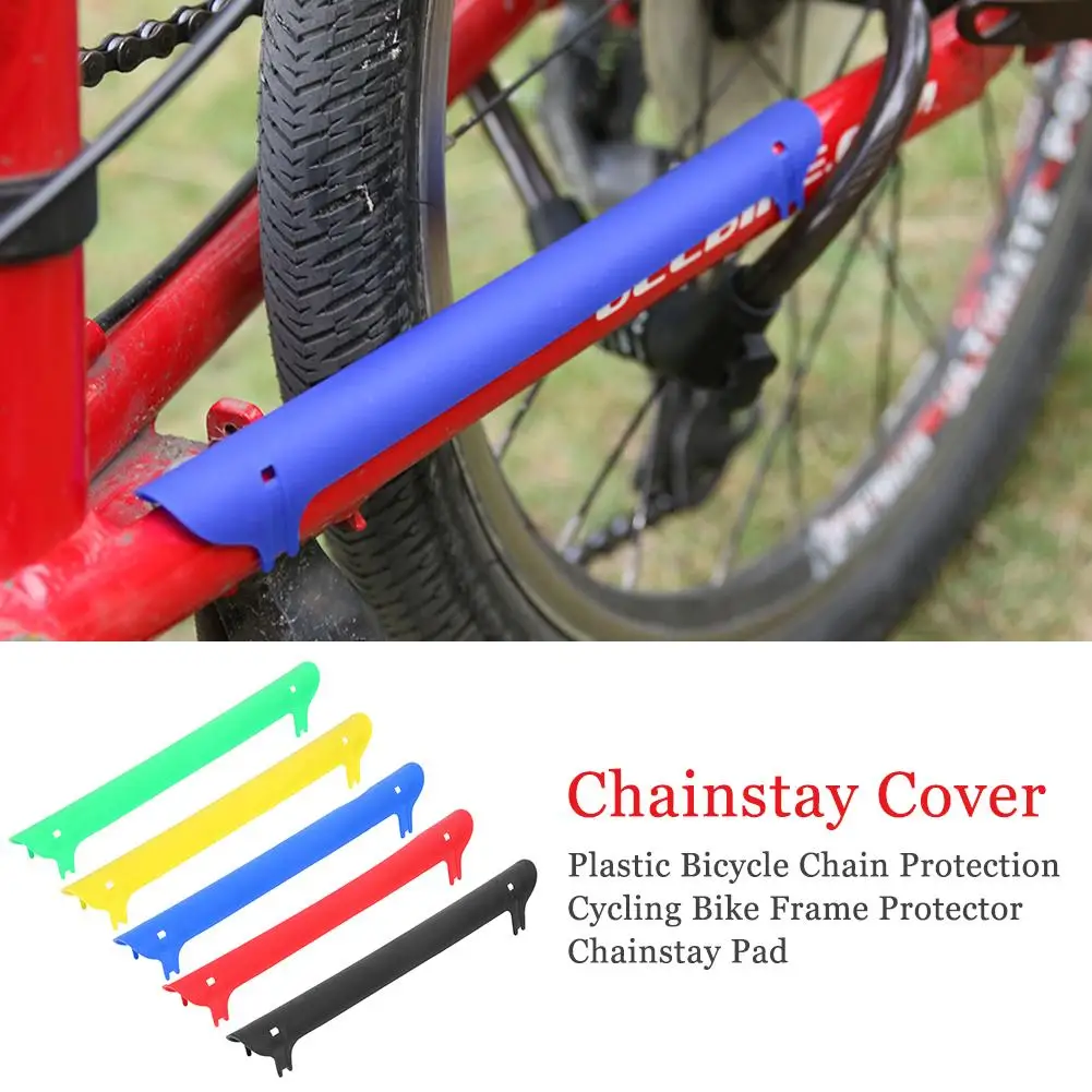 

Plastic Bicycle Chain Protection Cycling Bike Frame Protector Chainstay Rear Fork Guard Cover Pad