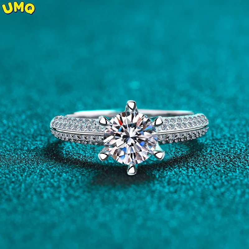 

Женское Обручальное кольцо из серебра 925 пробы, с бриллиантом 2 карата