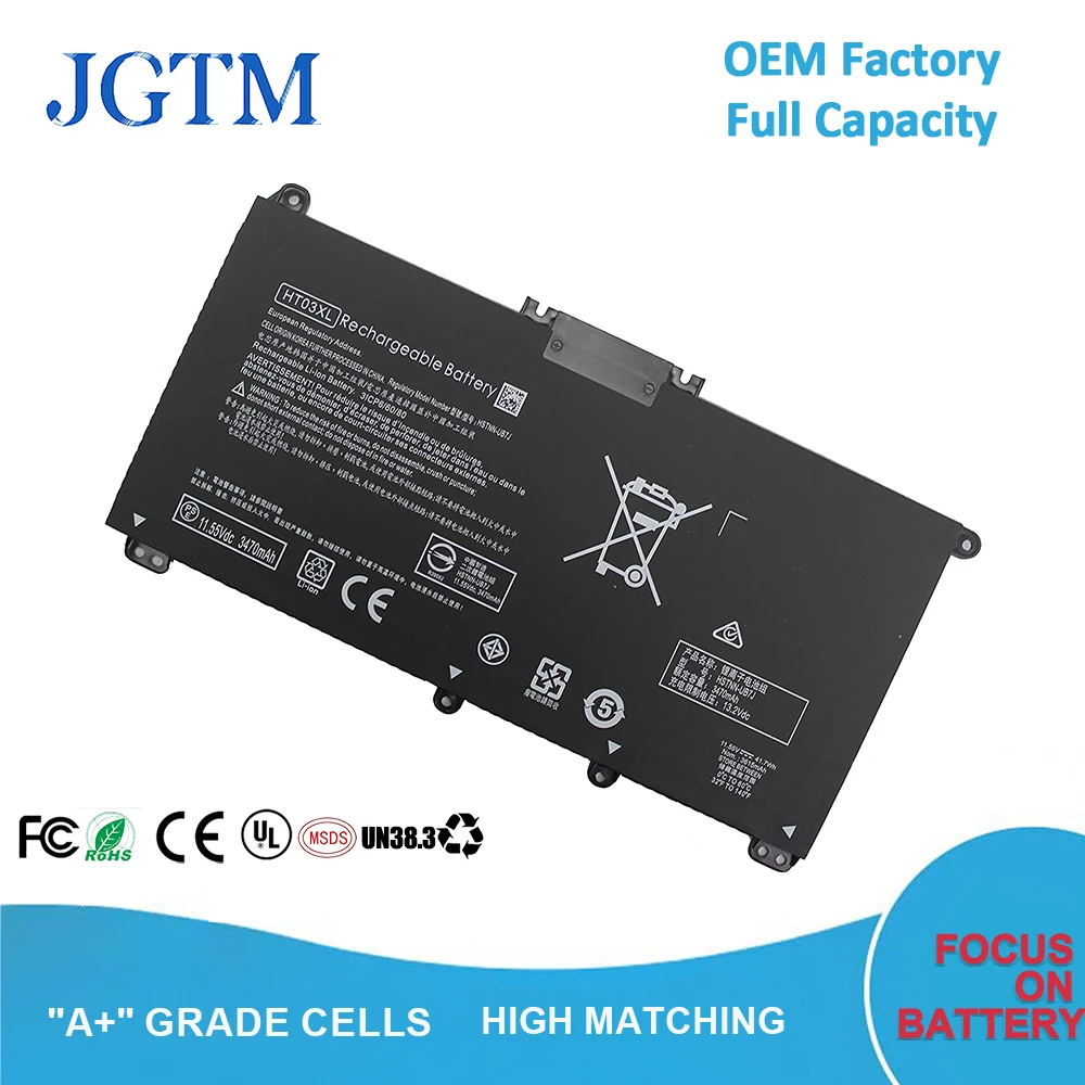 HT03XL OEM завод HP ноутбук аккумулятор ноутбука HP ноутбук TPN-Q207/TPN-Q208/TPN-Q209/TPN-C135/TPN-C136/TPN-I130/I131