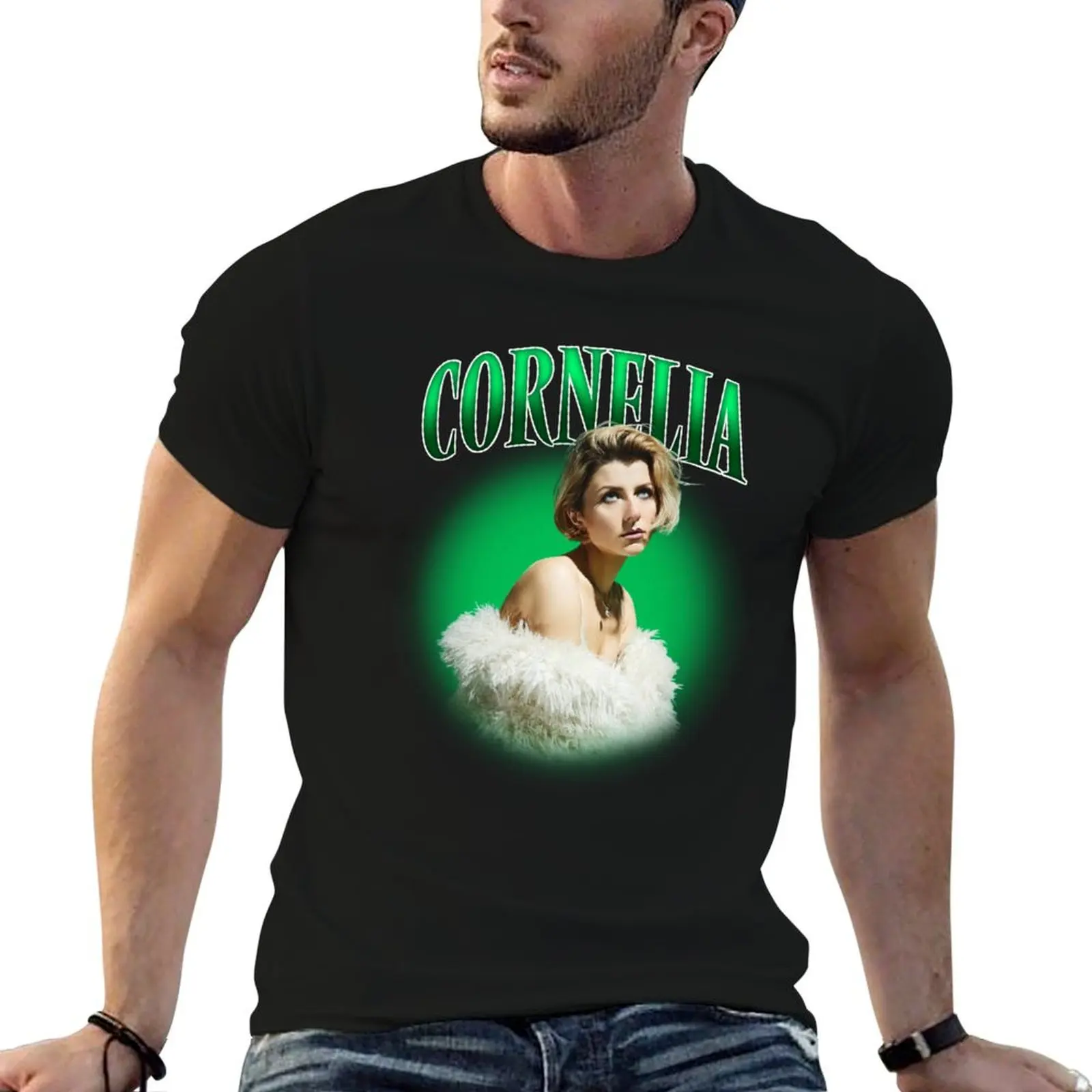 Фото Футболка Cornelia Jakobs Sweden Eurovision 2022 Melodifestivalen Melfest Y2K, повседневная универсальная футболка для мужчин №1