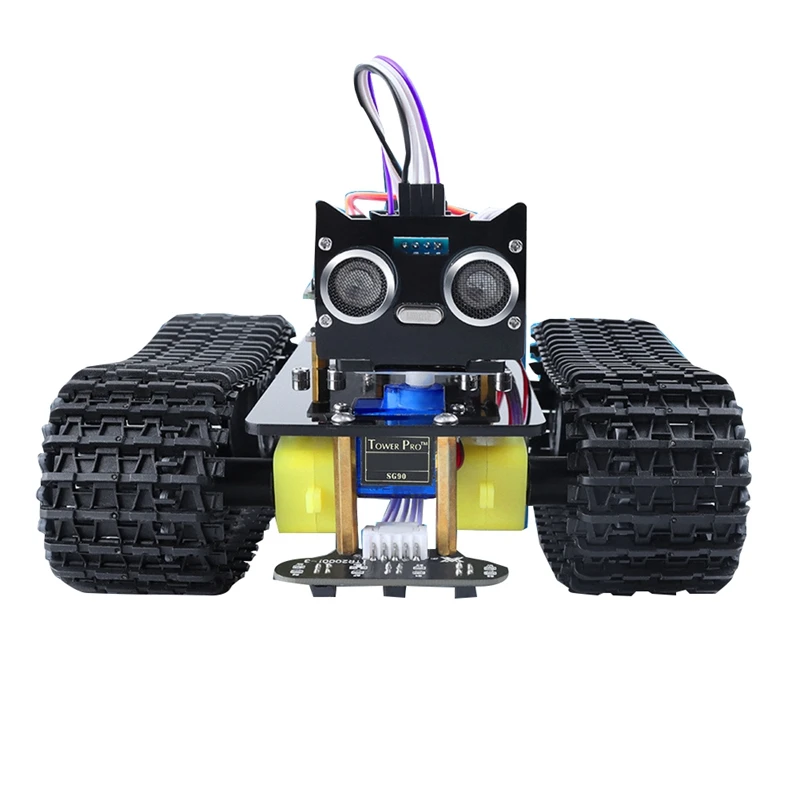 1 Set Robot Car Kit DIY Mini Tank V2.0 For Arduino Robot Tracking Bluetooth U-Bot Track Car STEM