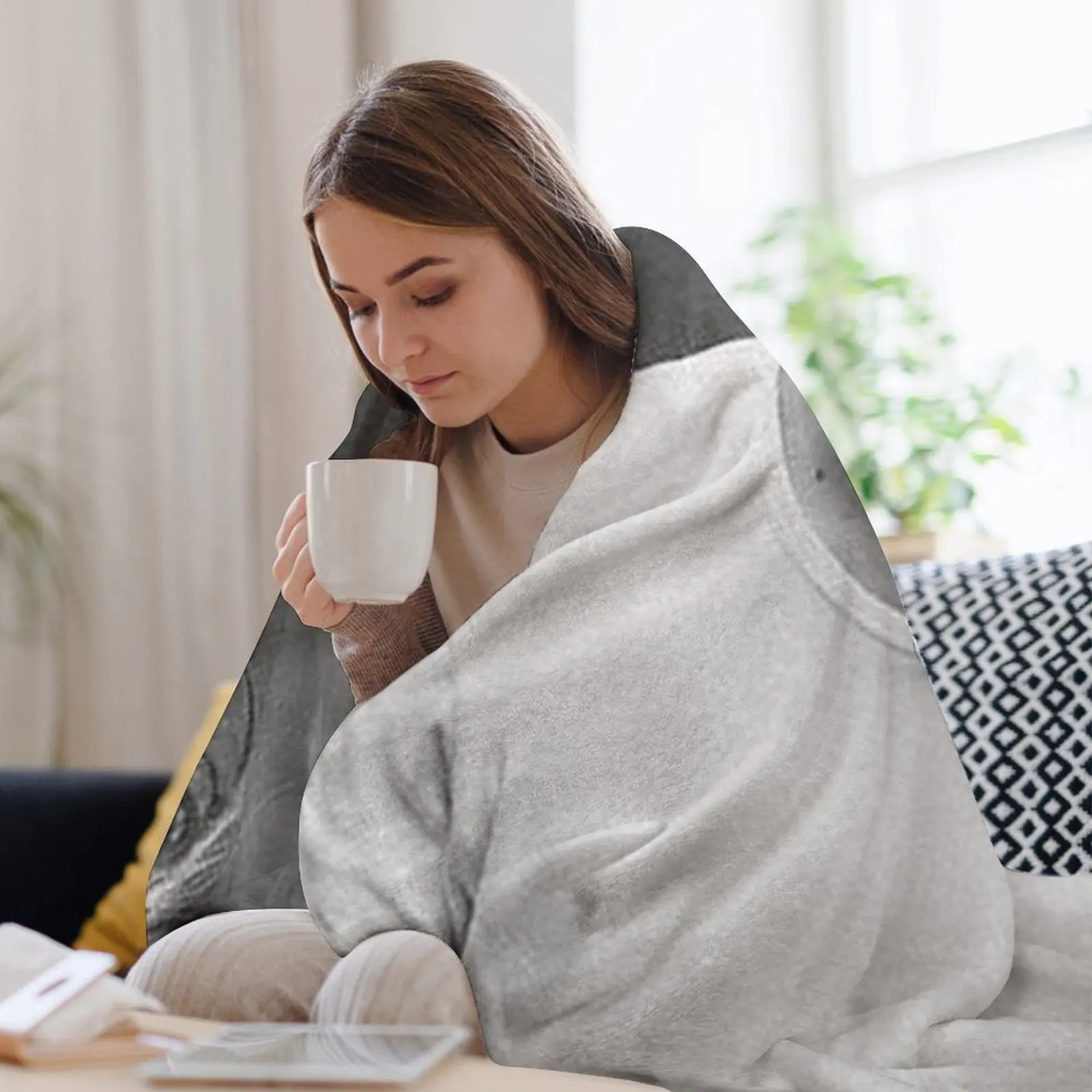 Одеяло Эдварда Фалвонг мягкое большое в клетку среда для детских одеял