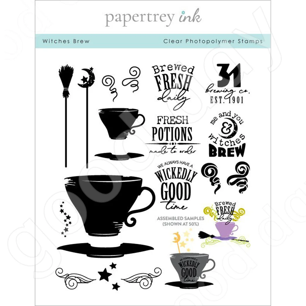 

New Arrival 2022 Witches Brew Stamps No Cutting Dies For DIY Scrapbooking Paper Card Making Decoration Craft Photo Album Stamps