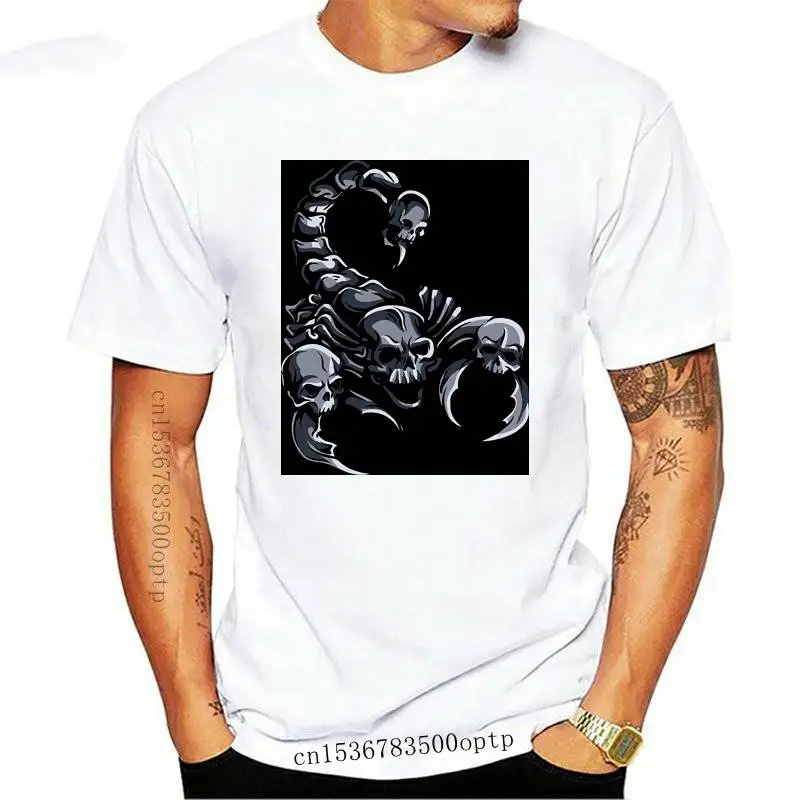 Man Clothing New T Shirt Scorpion Skull Men T-Shirt