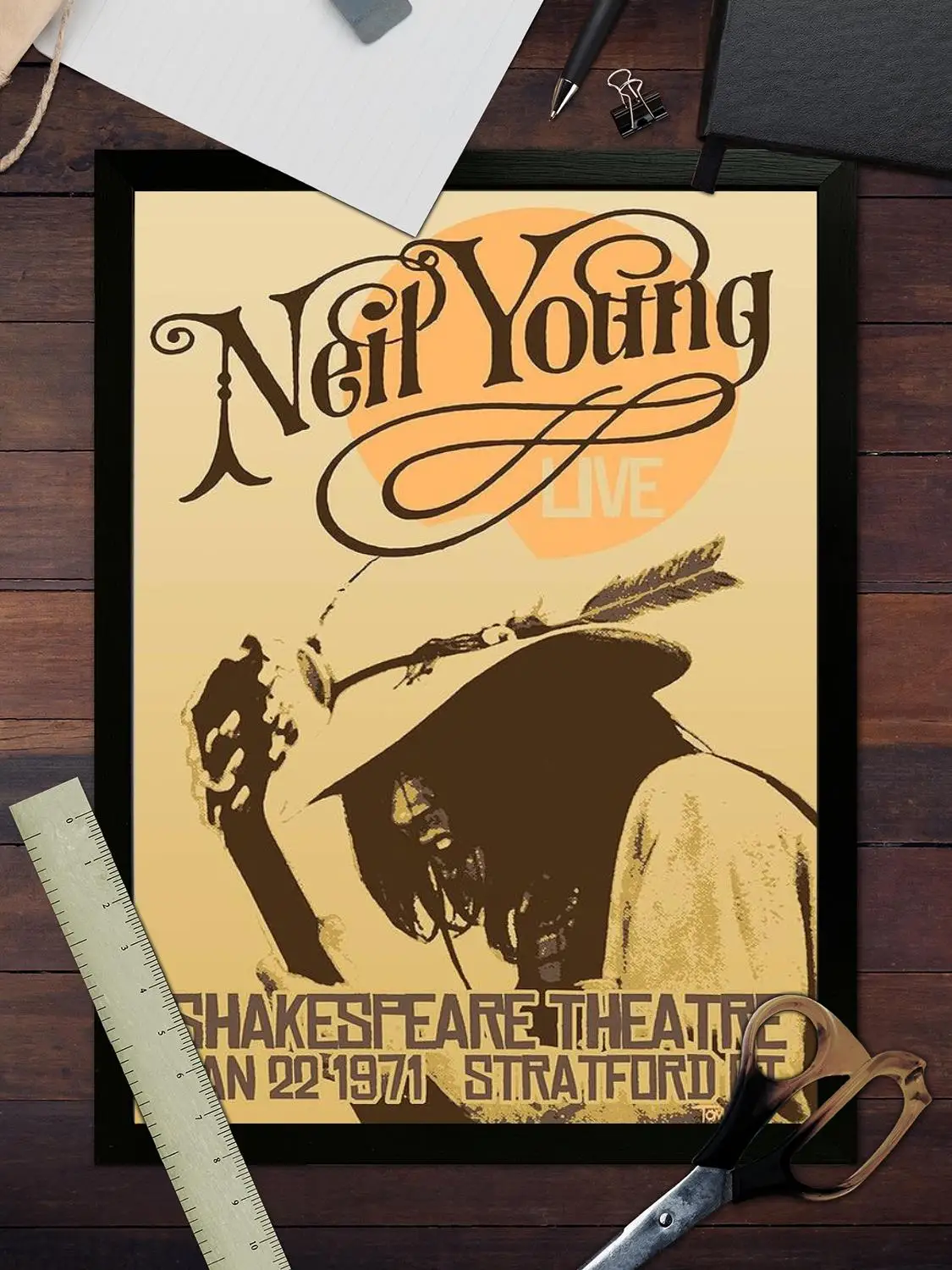 Плакат на холсте Neil Young настенное искусство печать с изображением современная