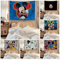 disney mickey mouse printed large wall tapestry japanese wall tapestry anime wall hanging home decor