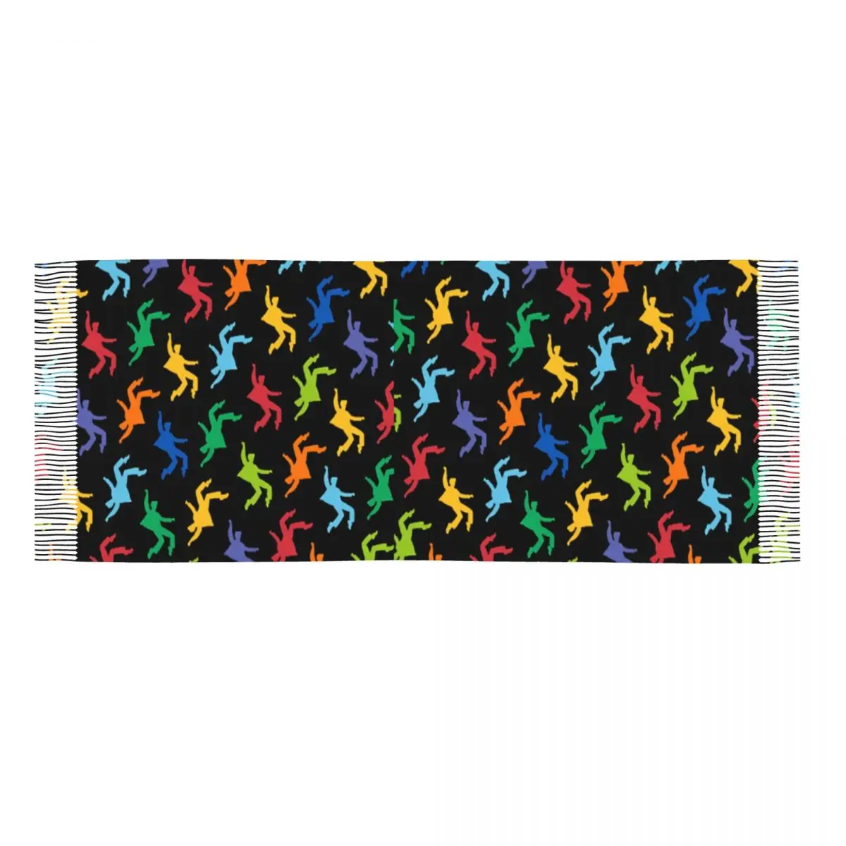 Женский шарф с кисточками E-Elvis P-Presleys красочная длинная мягкая теплая шаль