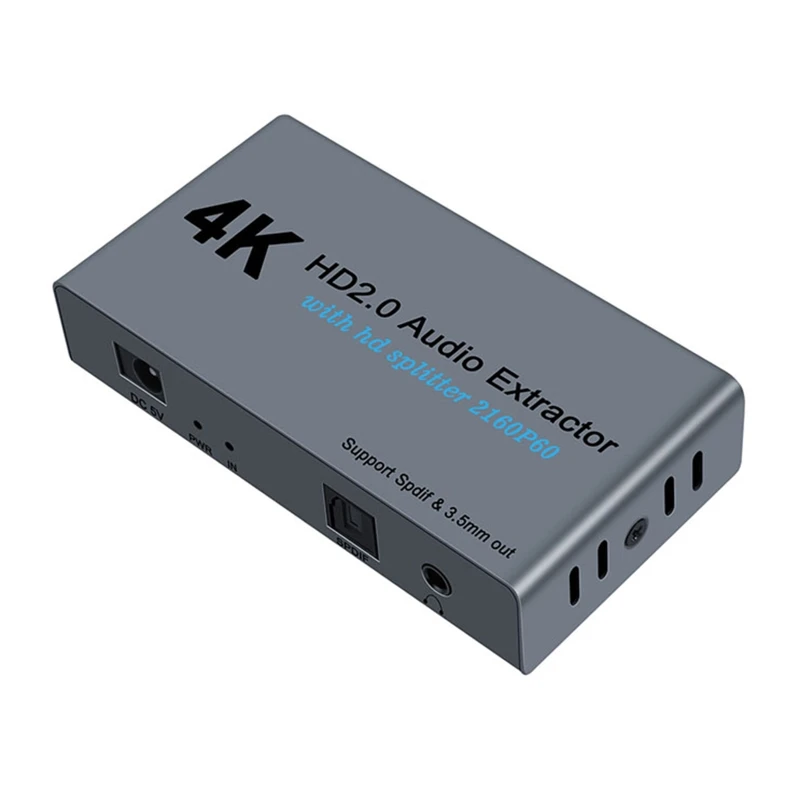 4K 60 Гц SPDIF HDR 1 в 2 Выход HDMI-совместимый 0 аудио экстрактор сплиттер Авто HDCP
