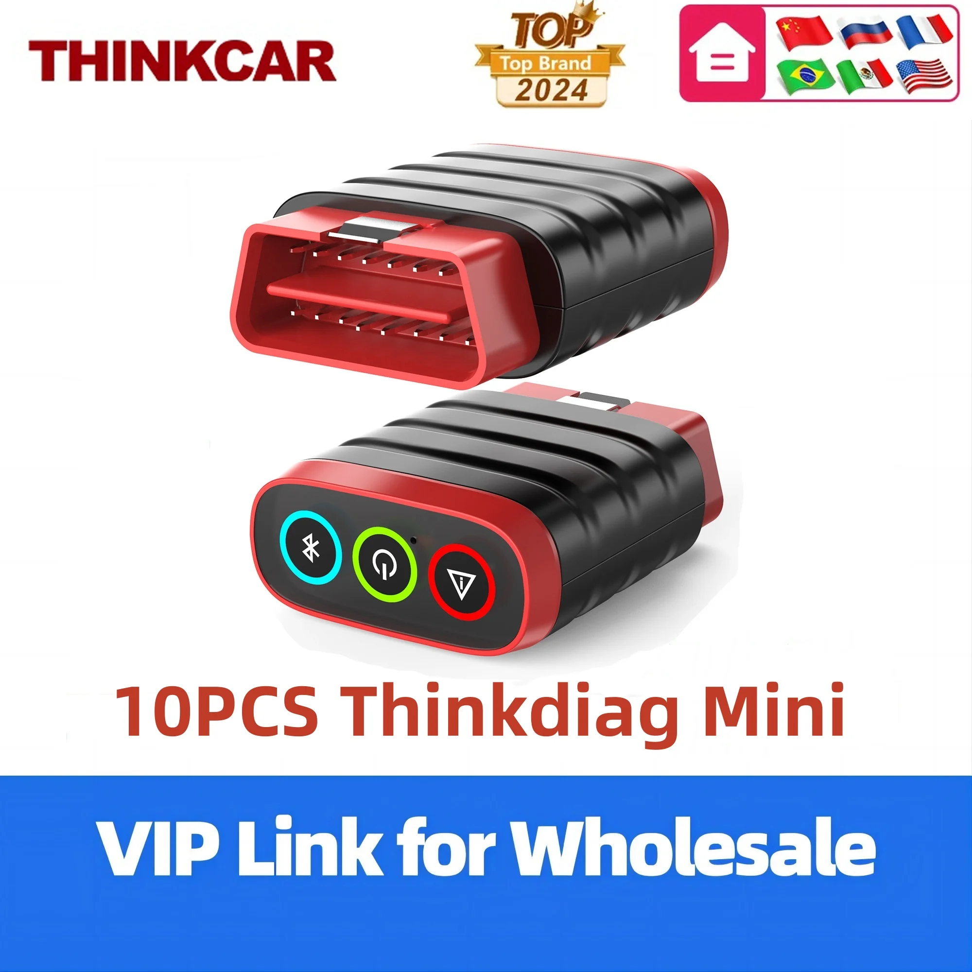 10 шт. мини-диагностический инструмент THINKCAR ThinkDiag бесплатное обновление сканер OBD2