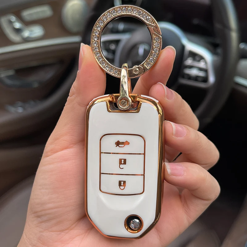 Чехол для автомобильного ключа Honda XR-V VEZEL Jazz Fit LIFE Crosstour JADE Gienia HRV City Crider Greiz Spirior Crv 3