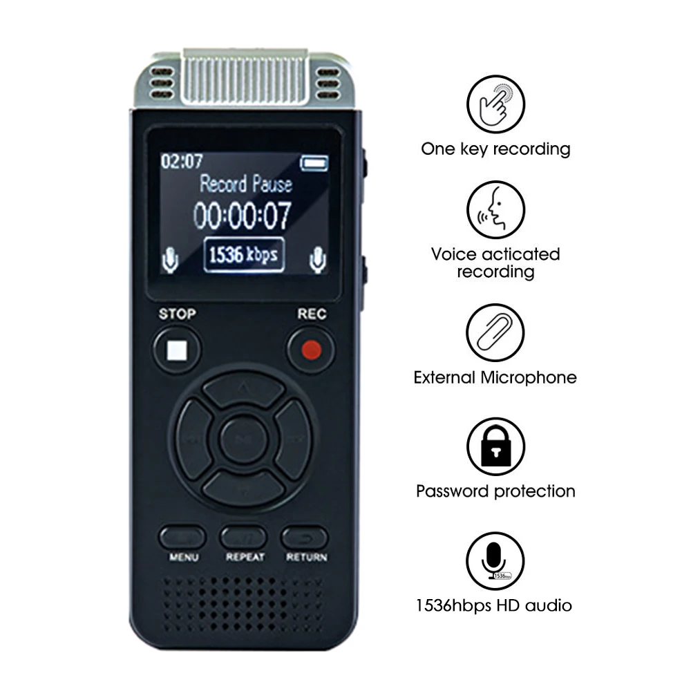 

Профессиональный мини-диктофон с голосовой активацией, цифровой Аудио Диктофон 8/16/32 ГБ, USB ручка, запись, диктофон, mp3-плеер, динамик с микроф...