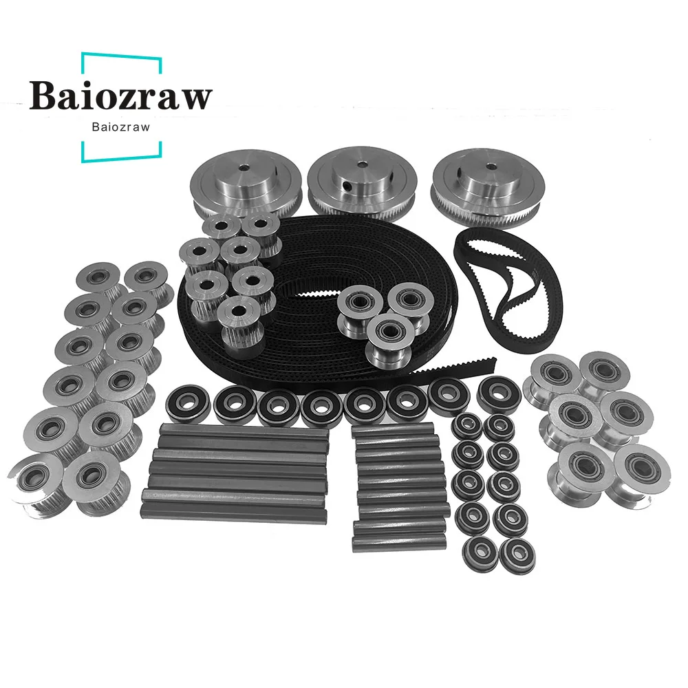 Baiozraw-Kit de movimiento de casherbrum, Kit de polea de molienda, eje plano 5x60mm, 625-2RS, puertas GT2 LL-2GT-9 RF 2GT, XYZ